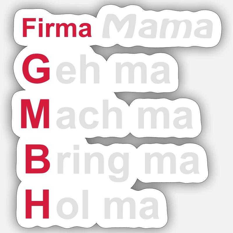 firma mama Sticker size S (10 x 10 cm)