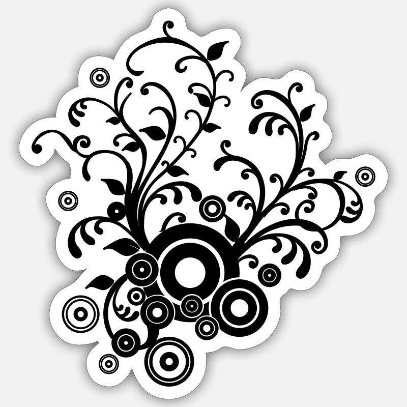 schnoerkel Sticker Größe S (10 x 10 cm)