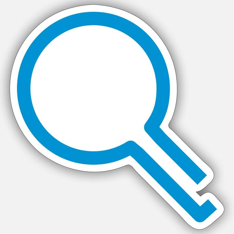 lupe research Datensuche Datenrecherche Sticker Größe S (10 x 10 cm)