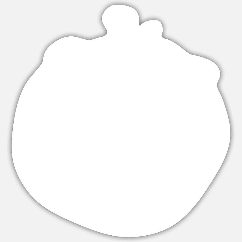 Tomato - Sticker Größe S (10 x 10 cm) - Mattweiß