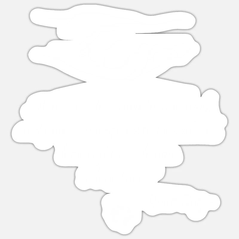 Quand c'est trop difficile de regarder en arrière .... Sticker taille S (10 x 10 cm)