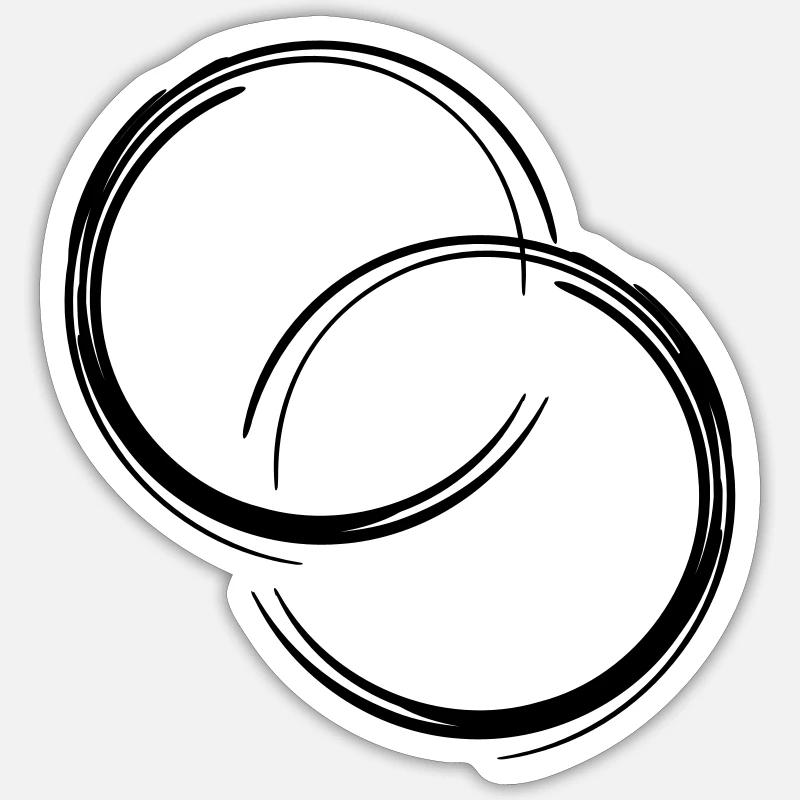 Circles Sticker size S (10 x 10 cm)