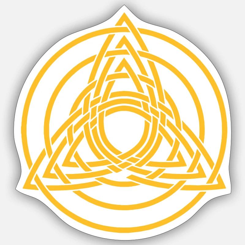 Triquetra, Germanic paganism, Celtic art, Sticker size S (10 x 10 cm)