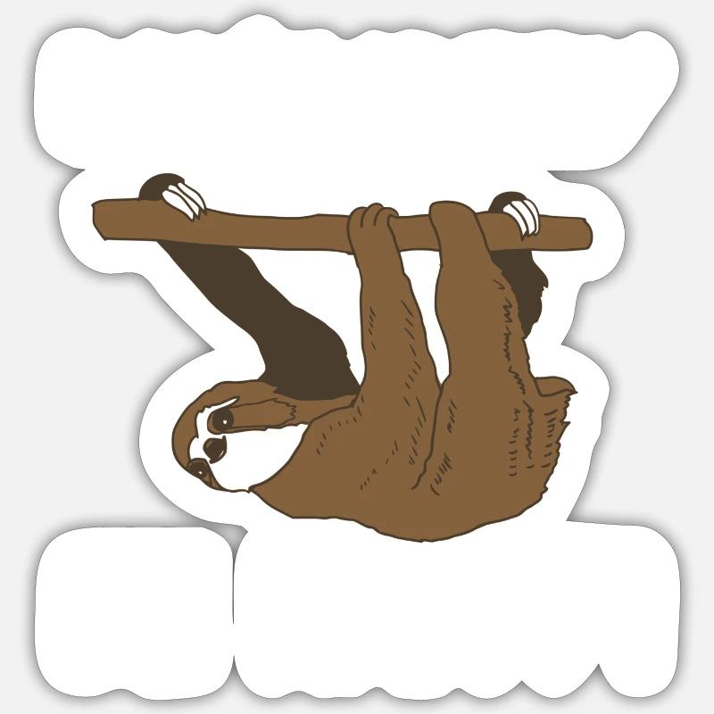 sloth Sticker size S (10 x 10 cm)