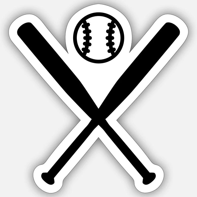 Baseball Sticker size S (10 x 10 cm)