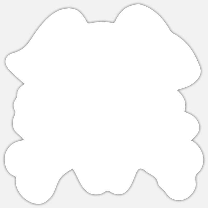 Pirate cache-œil - Sticker taille S (10 x 10 cm) - blanc mat