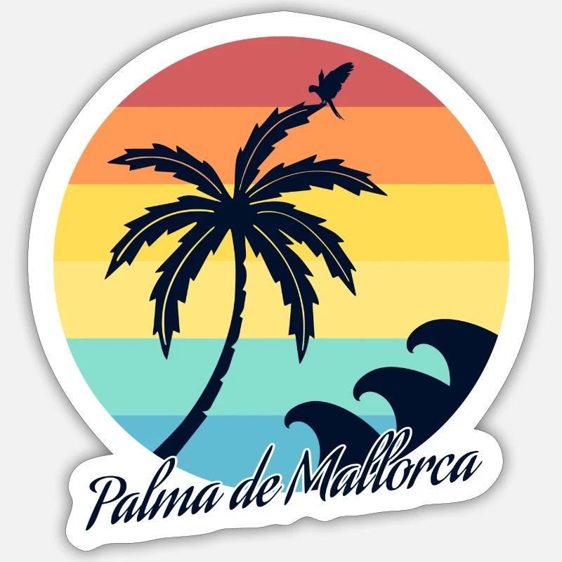 Palma de Mallorca Sticker Größe S (10 x 10 cm)