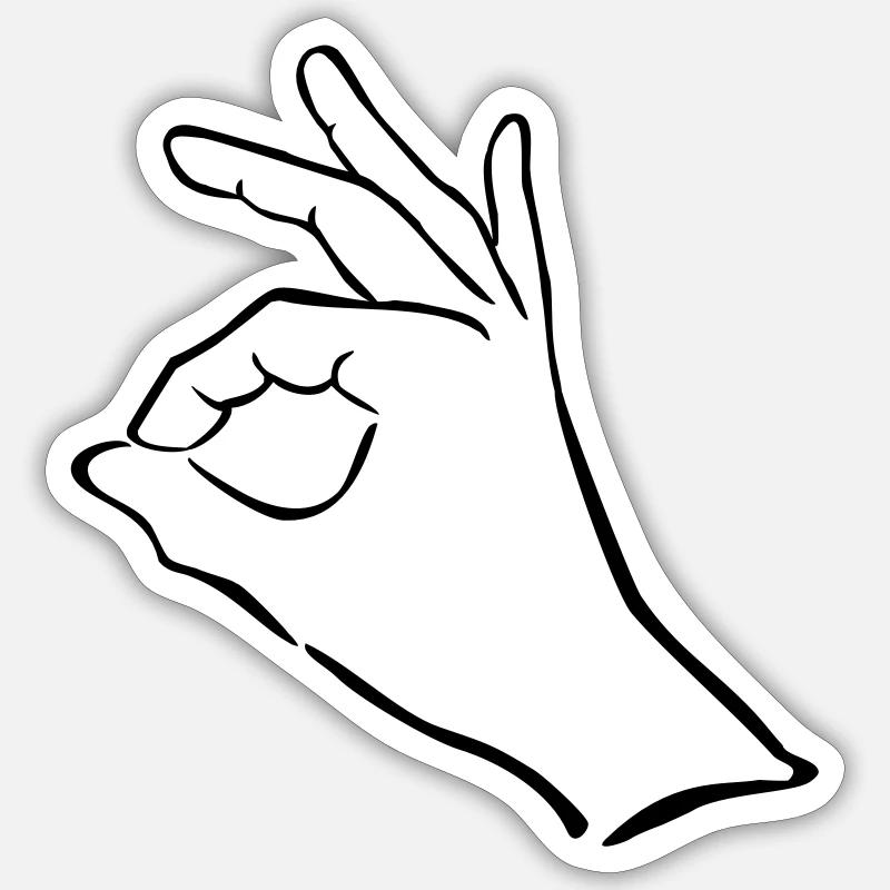 hand Sticker size S (10 x 10 cm)