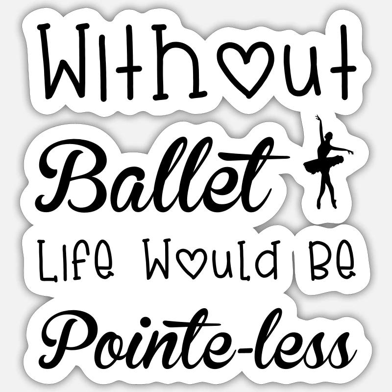 Ballet Sticker size S (10 x 10 cm)