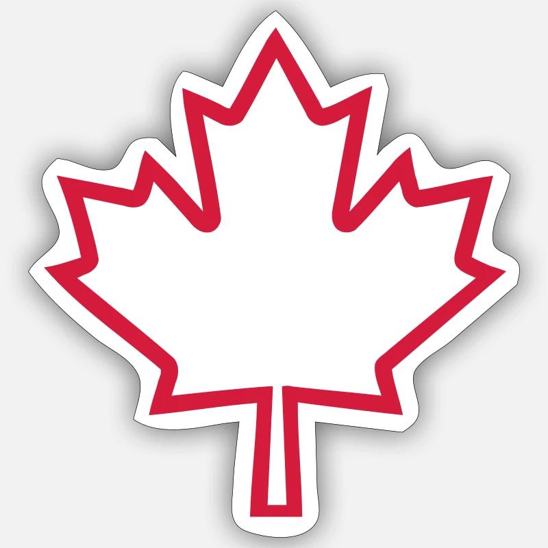 Canada - Sticker taille S (10 x 10 cm) - blanc mat