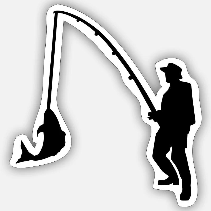 Fishing Sticker size S (10 x 10 cm)