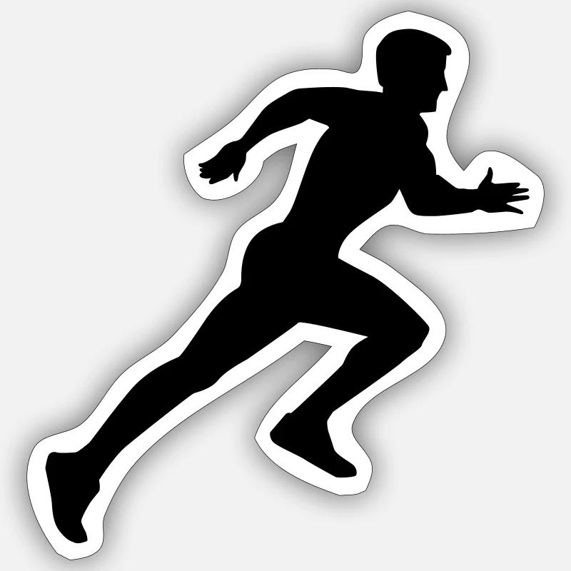 Courir Sticker taille S (10 x 10 cm)