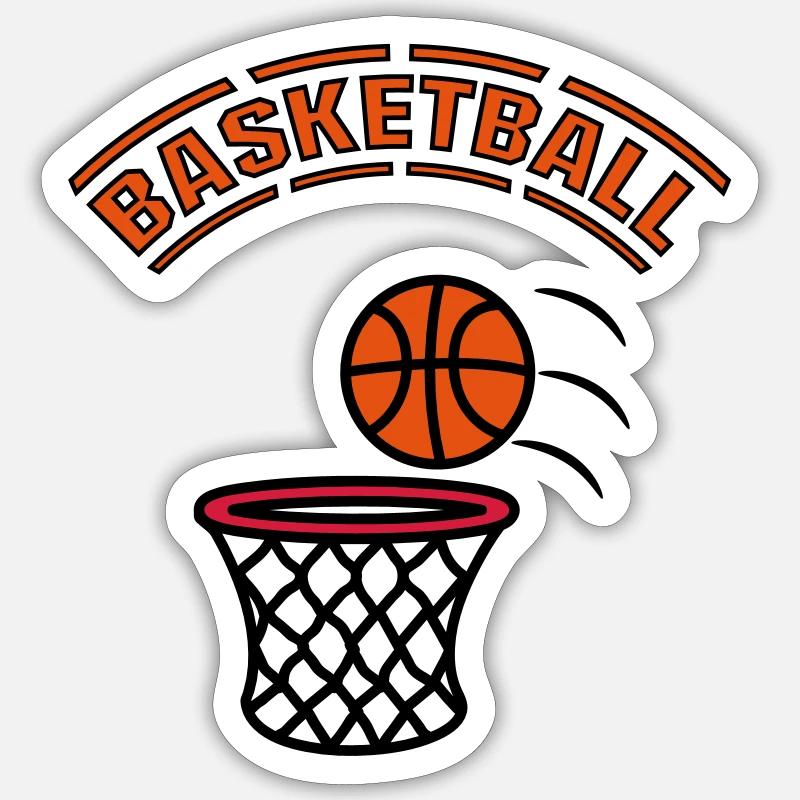 Panier de basket jeu Sticker taille S (10 x 10 cm)