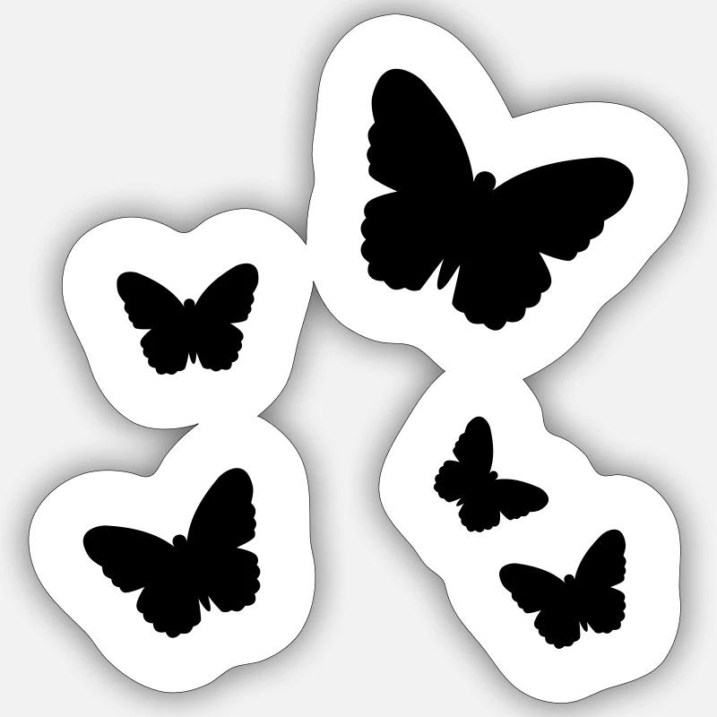Papillon Sticker taille S (10 x 10 cm)