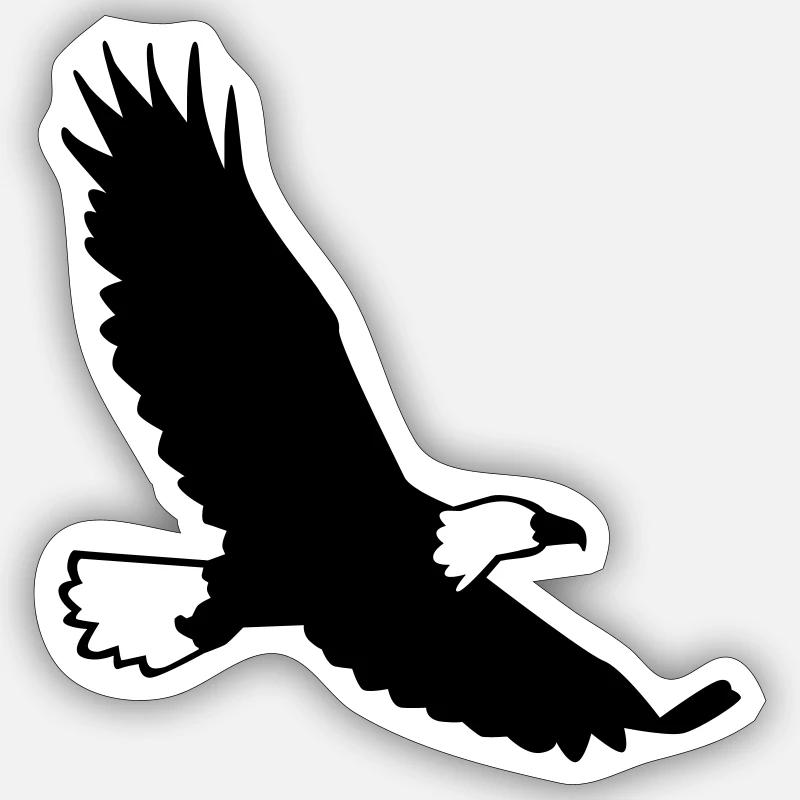 Eagle - Sticker size S (10 x 10 cm) - white matte