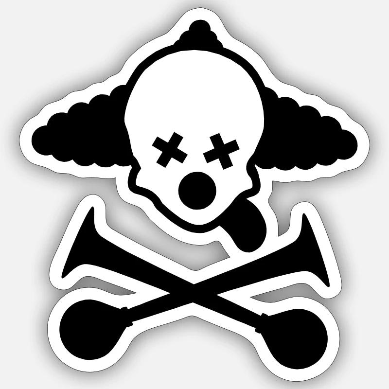 The party is over - Sticker size S (10 x 10 cm) - white matte