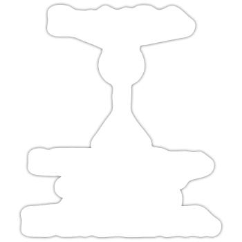 schwarzer humor lustig bob keine arme - Sticker Größe S (10 x 10 cm) - Mattweiß - Vorne