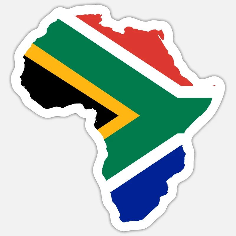 Afrique du Sud Sticker taille S (10 x 10 cm)