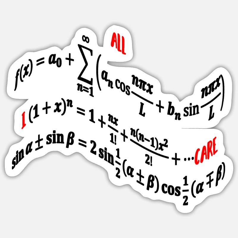 Math formulas Sticker size S (10 x 10 cm)