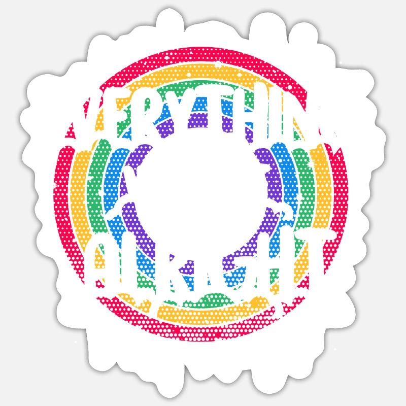 Everything will be alright Sticker taille S (10 x 10 cm)