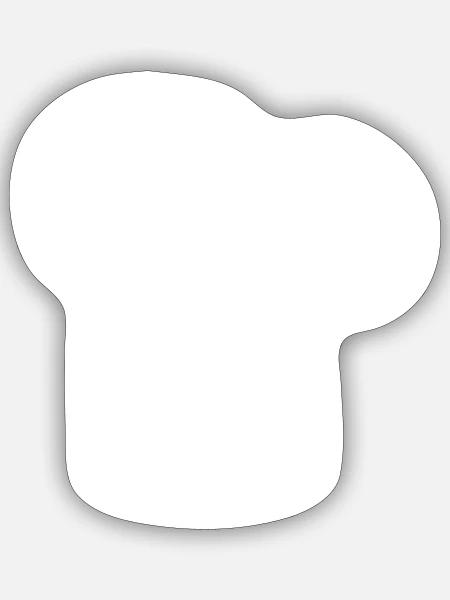 Koch - Sticker Größe S (10 x 10 cm) - Mattweiß