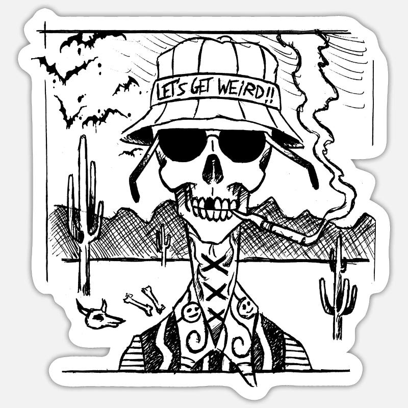 Let's get weird! Sticker size S (10 x 10 cm)