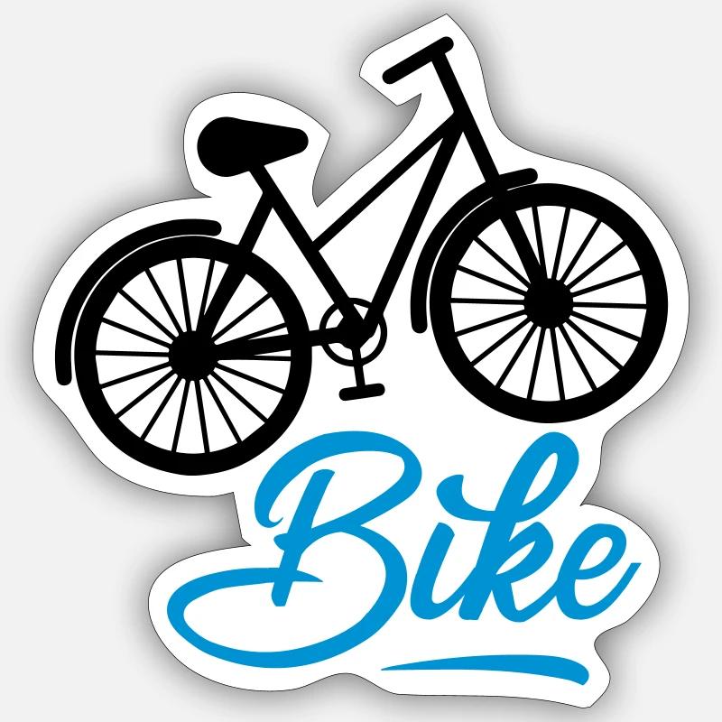 bicycle - Sticker size S (10 x 10 cm) - white matte