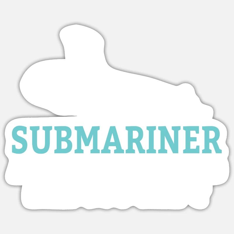 SUBMARINER: Submariner definition - Sticker size S (10 x 10 cm) - white matte