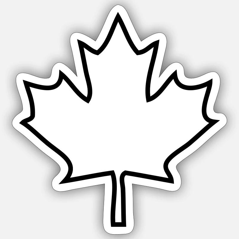Feuilles d’érable du Canada Sticker taille S (10 x 10 cm)