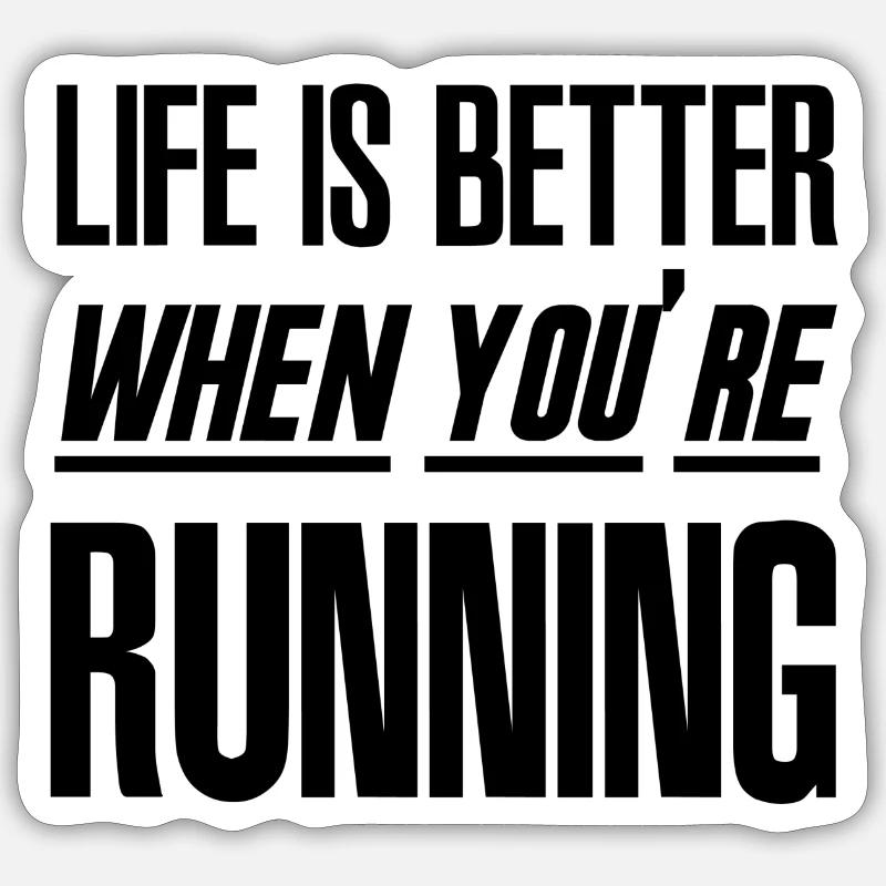 Running Sticker Größe S (10 x 10 cm)
