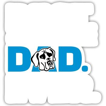 Great Dane - Sticker size S (10 x 10 cm) - white matte - Front