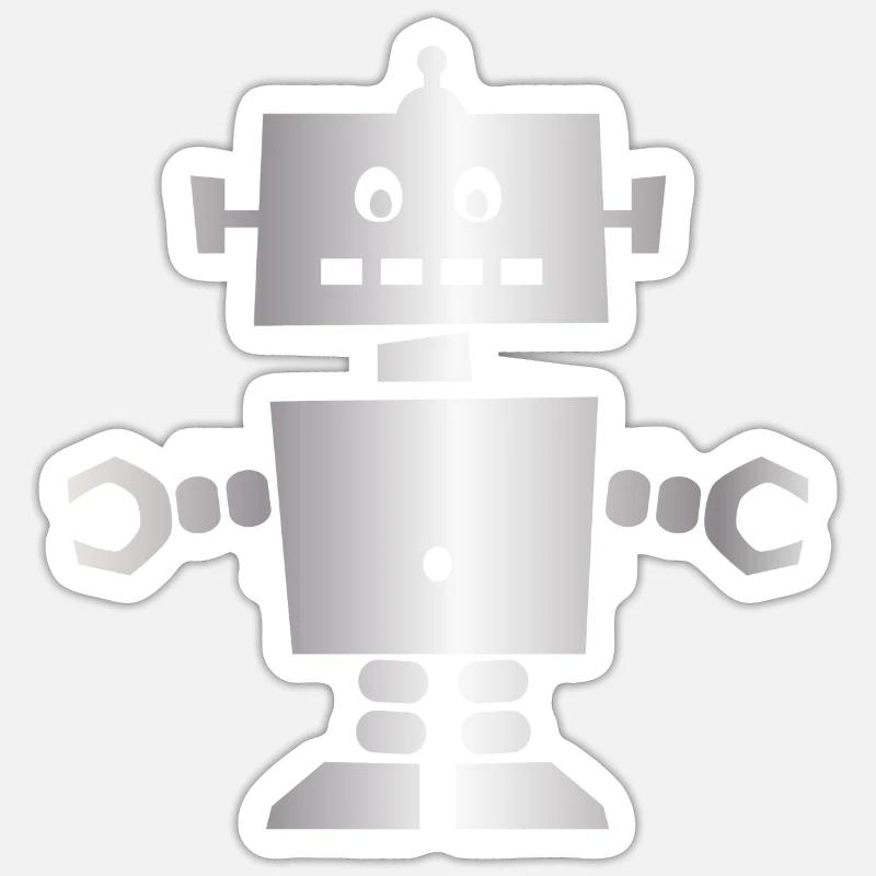 robot Sticker size S (10 x 10 cm)