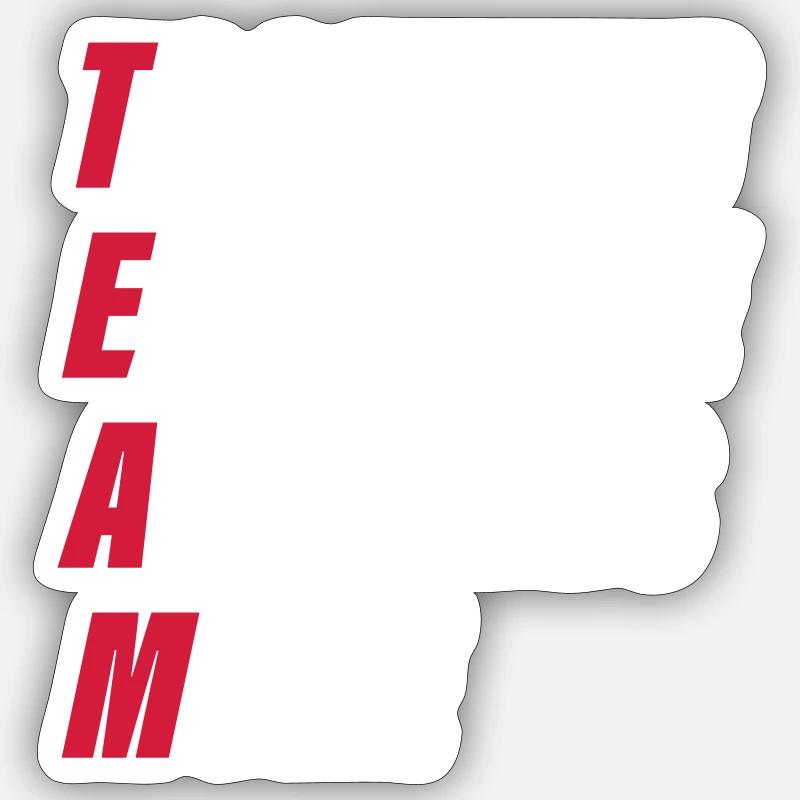 Team Sticker Größe S (10 x 10 cm)
