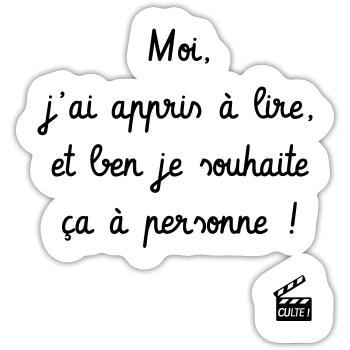 Kaameløtt - Réplique Culte - Citation Léodagan - Sticker taille S (10 x 10 cm) - blanc mat - Devant