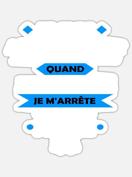 Je suis ambulancier t-shirt homme cadeau message - Sticker taille S (10 x 10 cm) - blanc mat