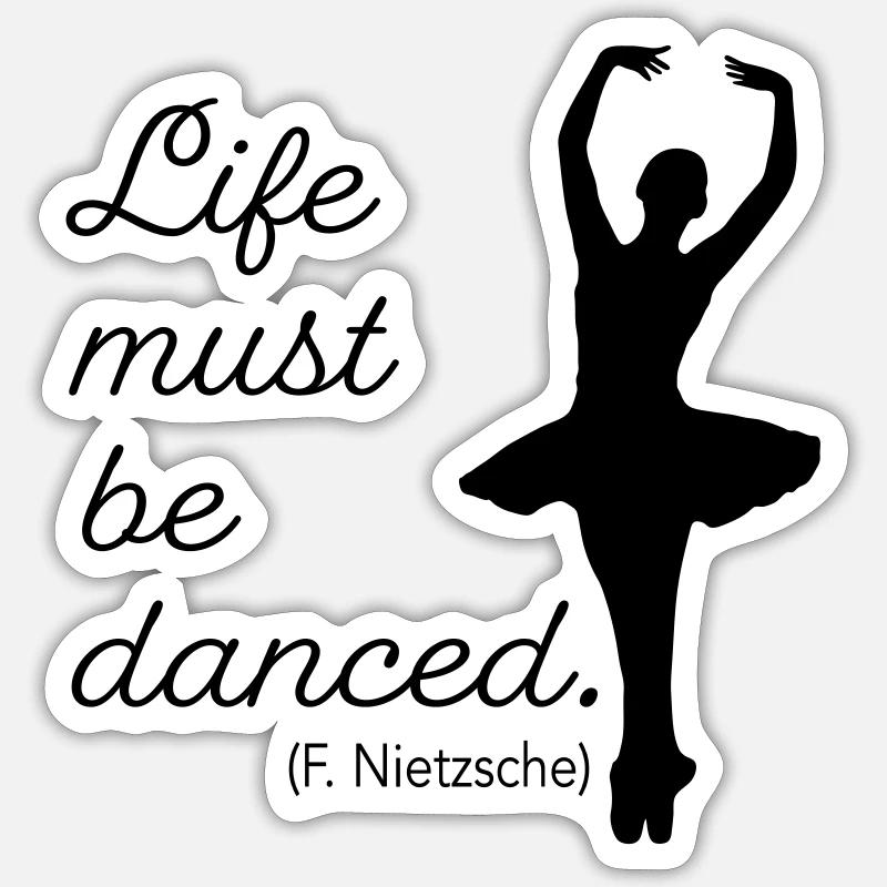 danser Sticker taille S (10 x 10 cm)