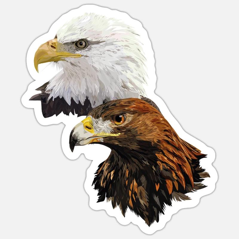 Eagles - Sticker size S (10 x 10 cm) - white matte