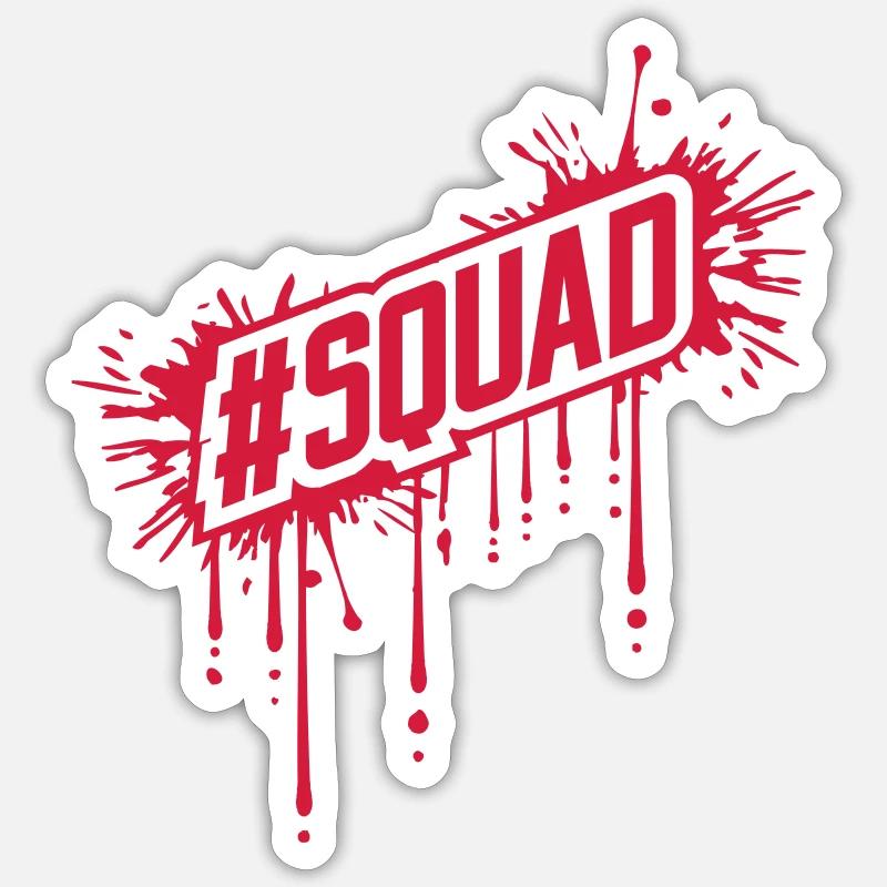Blood drop SQUAD Sticker size S (10 x 10 cm)