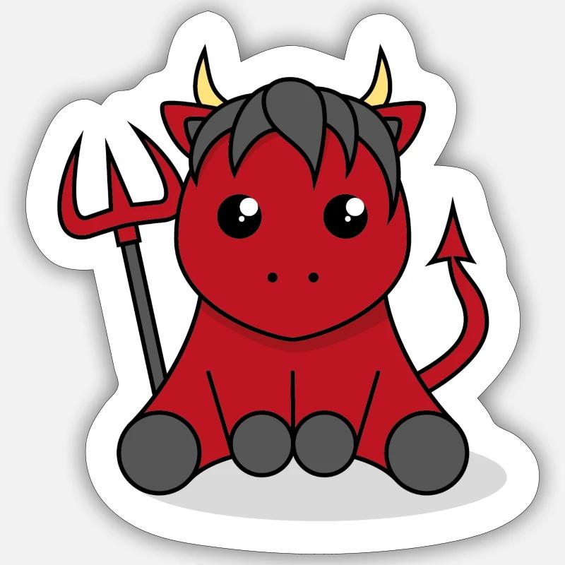 Little devil Sticker size S (10 x 10 cm)