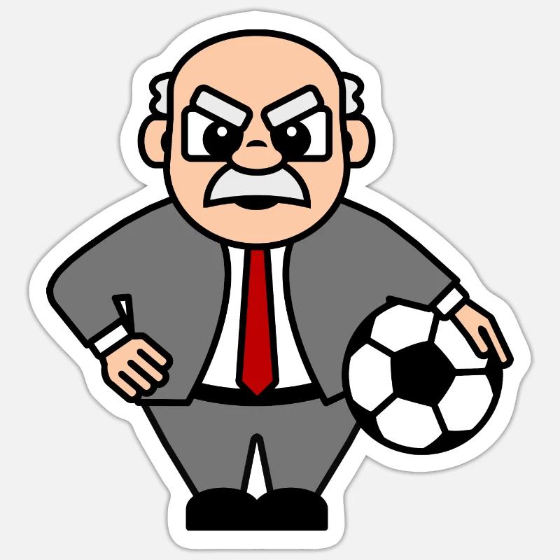 Heinrich le Manager - Sticker taille S (10 x 10 cm) - blanc mat