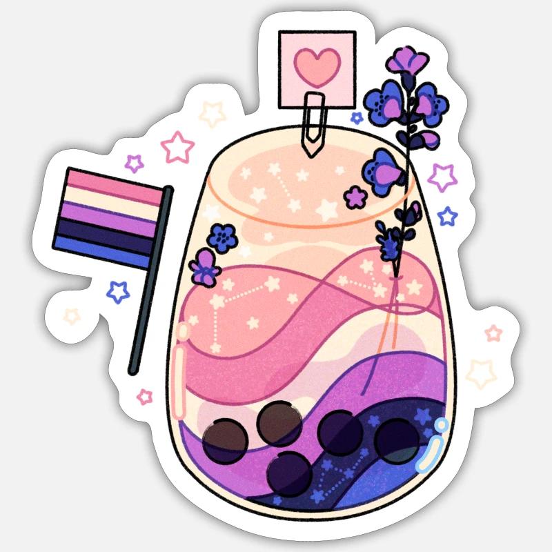 Bubbletea Getränk Sticker Größe S (10 x 10 cm)