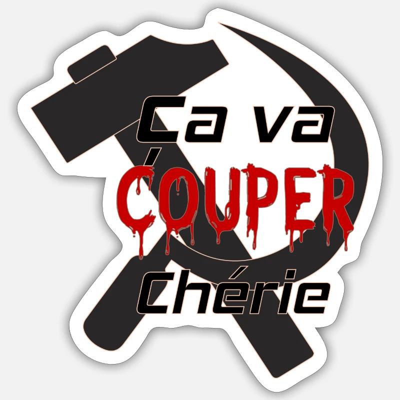 La Cite De La Peur - ça va couper - Sticker taille S (10 x 10 cm) - blanc mat