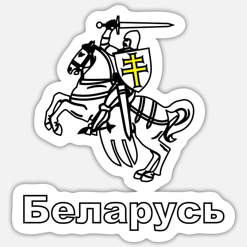Pahonia Belarus - Sticker size S (10 x 10 cm) - white matte