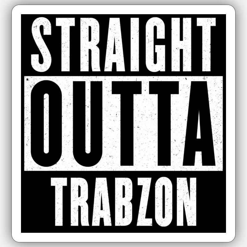 Trabzon - Sticker taille S (10 x 10 cm) - blanc mat