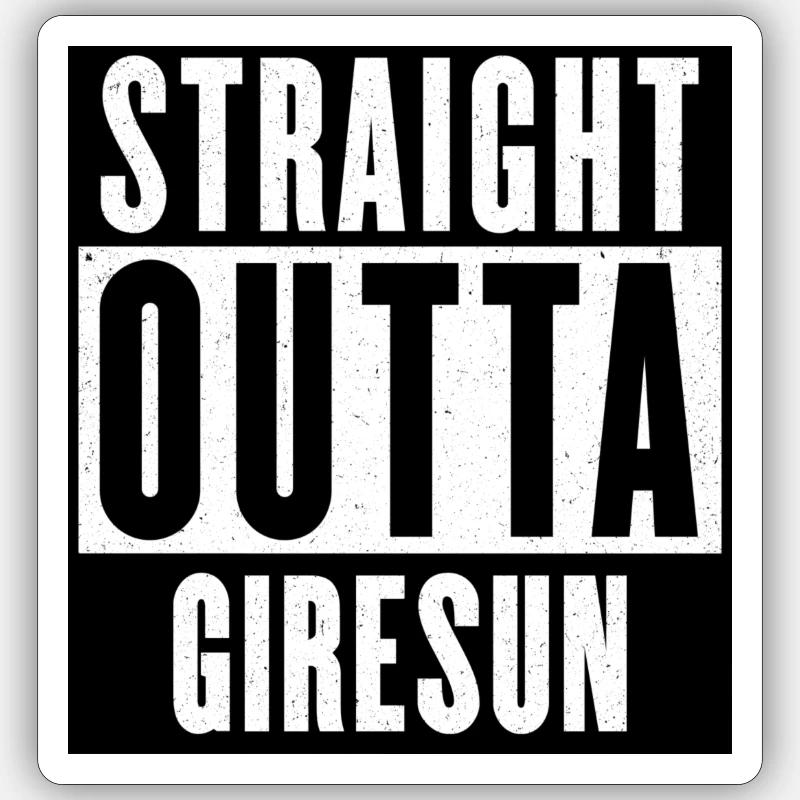 Giresun - Sticker taille S (10 x 10 cm) - blanc mat
