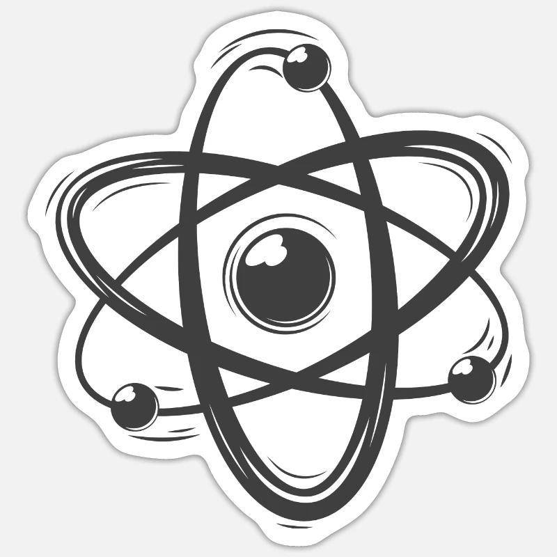 atom Sticker size S (10 x 10 cm)