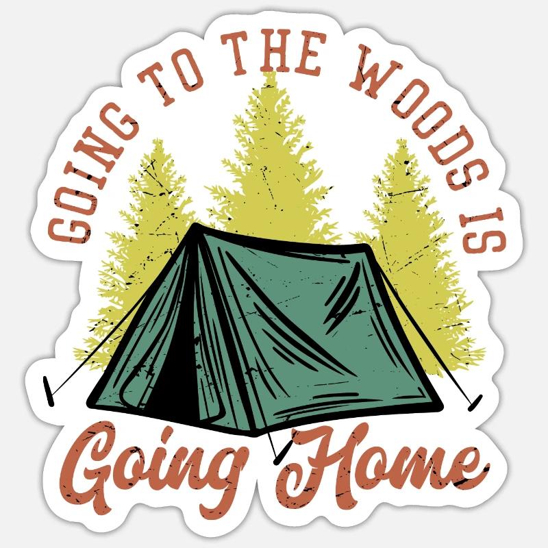 foreste Sticker formato S (10 x 10 cm)