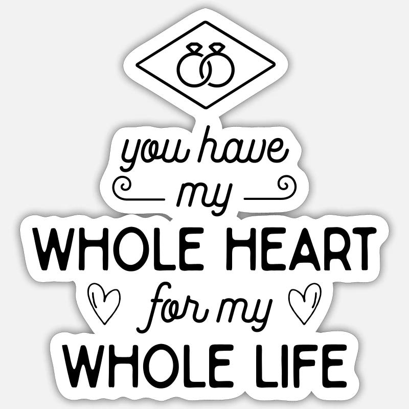 Declaration of love Sticker size S (10 x 10 cm)