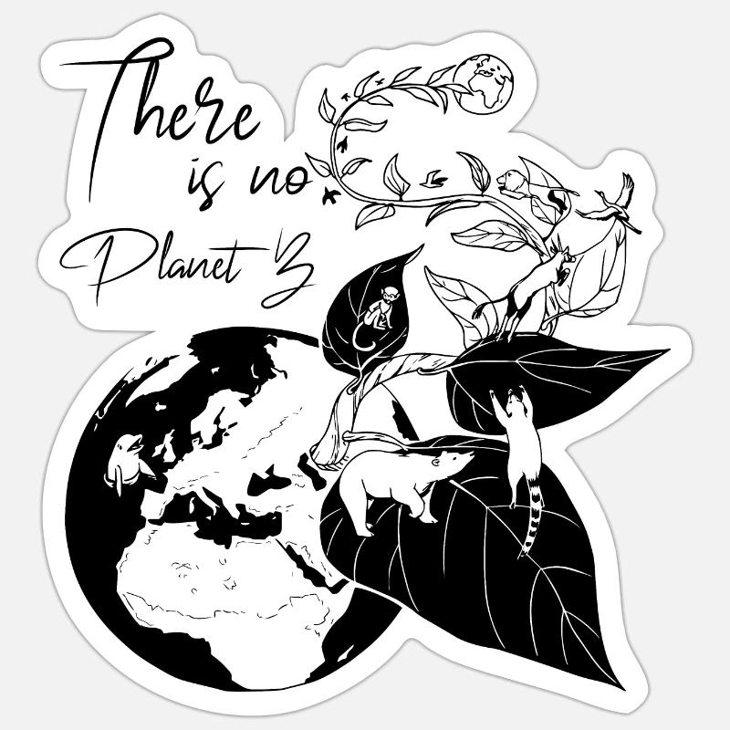 IL N'Y A PAS DE PLANÈTE B Sticker taille S (10 x 10 cm)