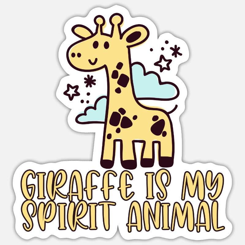 Giraffe Sticker Größe S (10 x 10 cm)